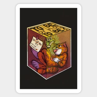 Schrödinger's Cat Color Sticker